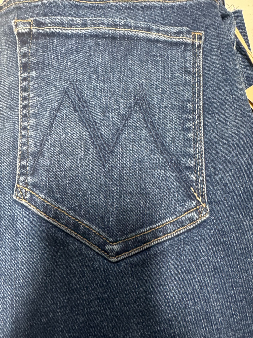 Mother The Newbie Ankle Fray Jeans Prized Possession Sz 28 New Mid Rise Straight - Picture 6 of 8